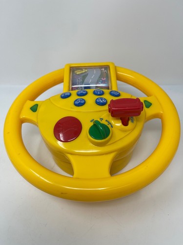 Vintage yellow toy steering - vintage,