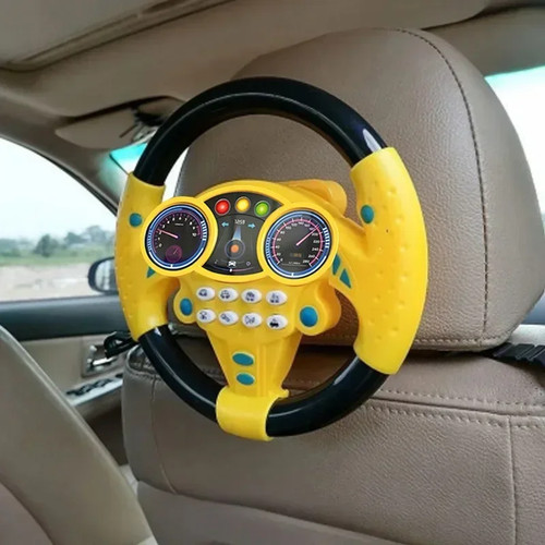 Kids steering wheel toy - wheel, with