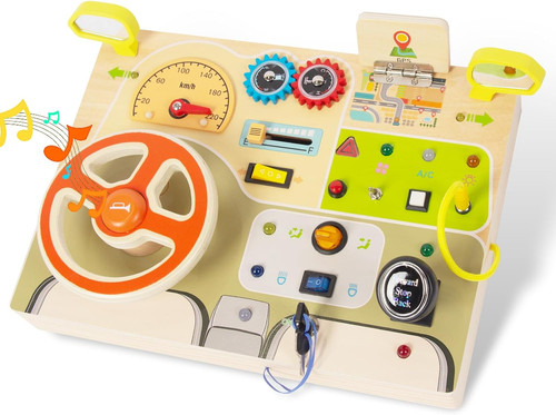 Wooden busy board with - wooden,