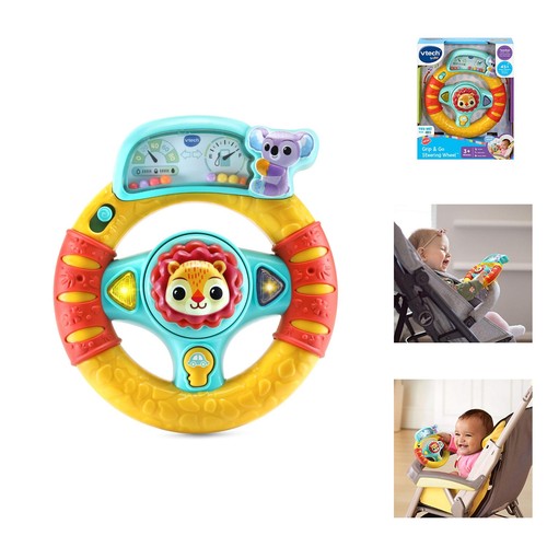 Baby steering wheel toy red - steering,