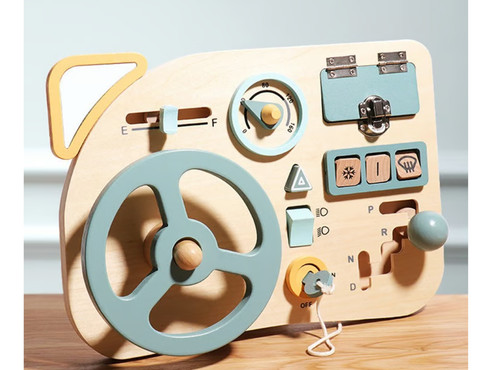 Wooden car steering - wooden,
